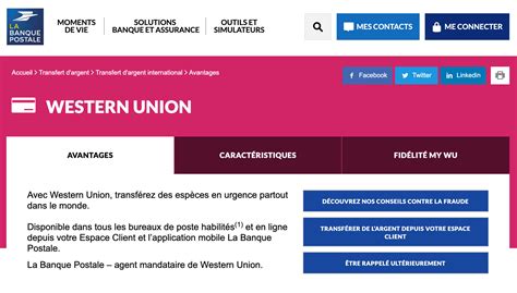 Western Union La Banque Postale Maronniers Annemasse.